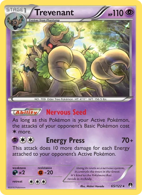 Trevenant 65/122 BREAKpoint Pokémon card