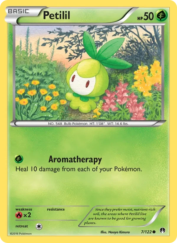 Petilil 7/122 BREAKpoint Pokémon card