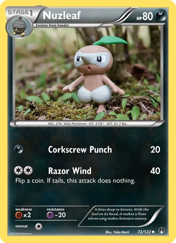 Nuzleaf 72/122 BREAKpoint Pokémon card