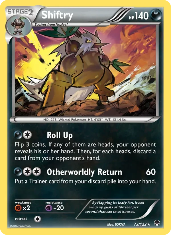 Shiftry 73/122 BREAKpoint Pokémon card