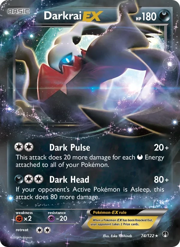 Darkrai EX 74/122 BREAKpoint Pokémon card