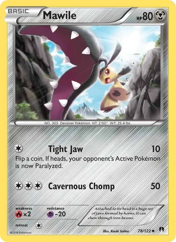 Mawile 78/122 BREAKpoint Pokémon card