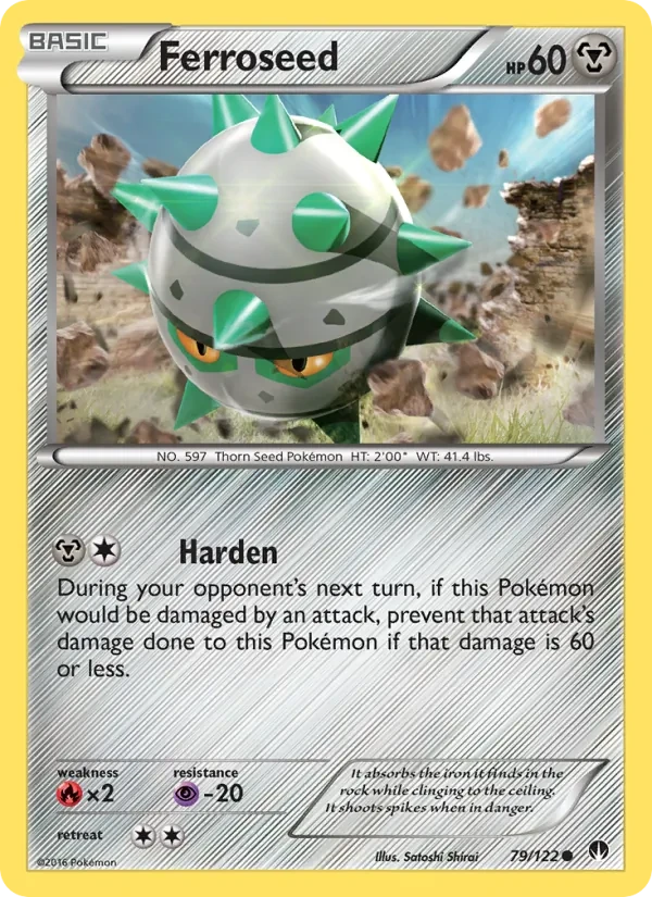 Carte Pokémon Ferroseed 79/122 BREAKpoint