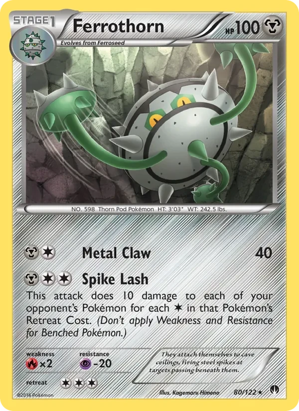 Ferrothorn 80/122 BREAKpoint Pokémon card