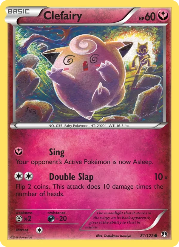 Clefairy 81/122 BREAKpoint Pokémon card