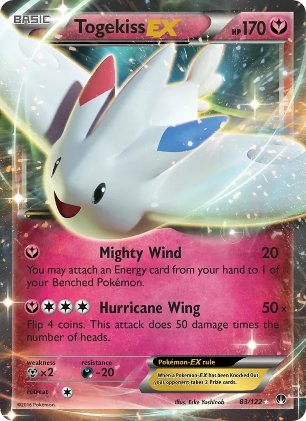 Togekiss EX 83/122 BREAKpoint Pokémon card
