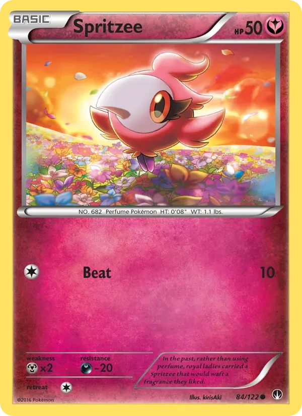 Spritzee 84/122 BREAKpoint Pokémon card