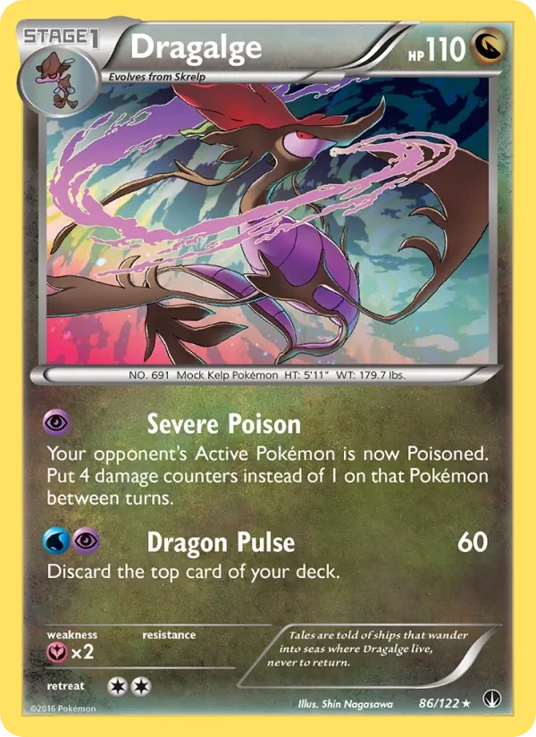 Dragalge 86/122 BREAKpoint Pokémon card