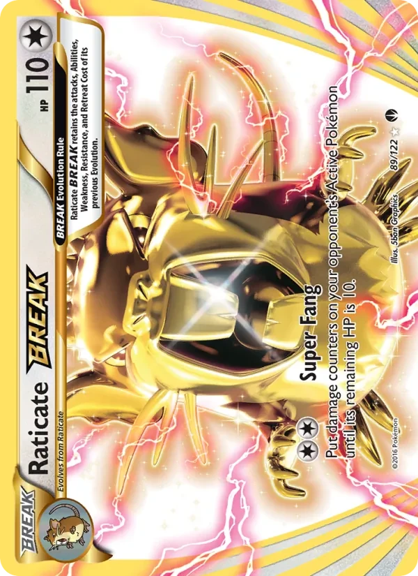 Carta Pokémon Raticate BREAK 89/122 BREAKpoint