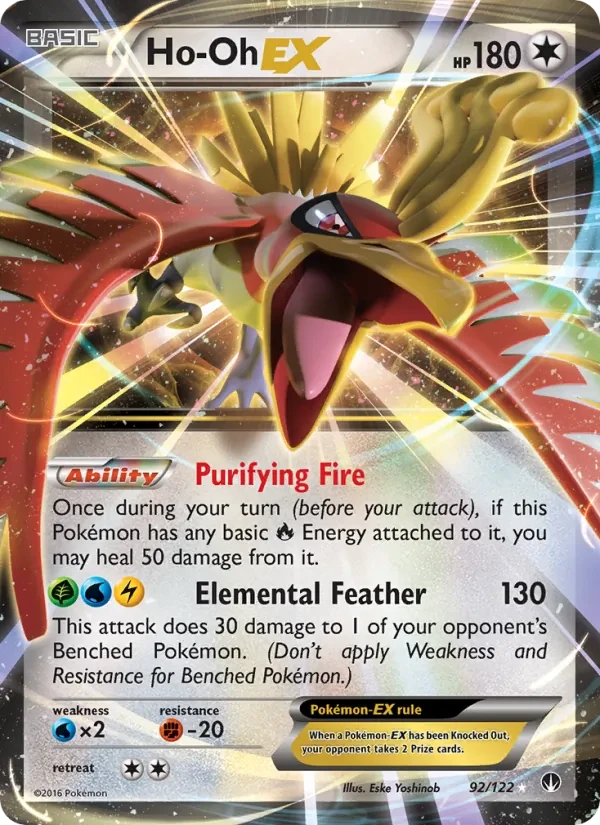 Ho-Oh EX 92/122 BREAKpoint Pokémon card