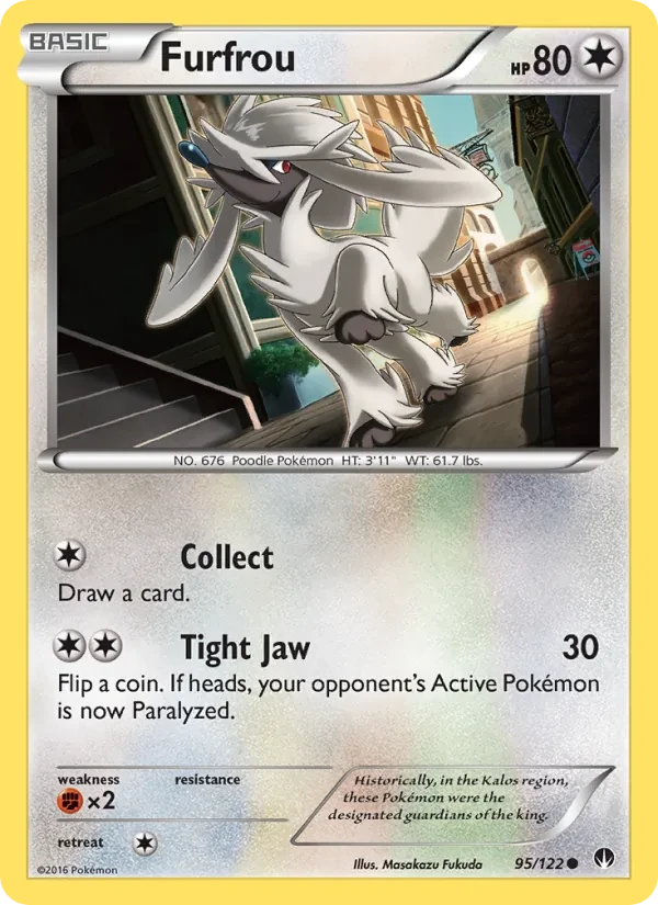Furfrou 95/122 BREAKpoint Pokémon card