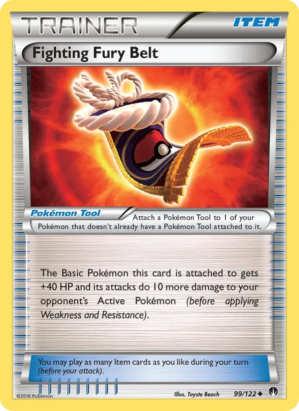 Fighting Fury Belt 99/122 BREAKpoint Pokémon Karte