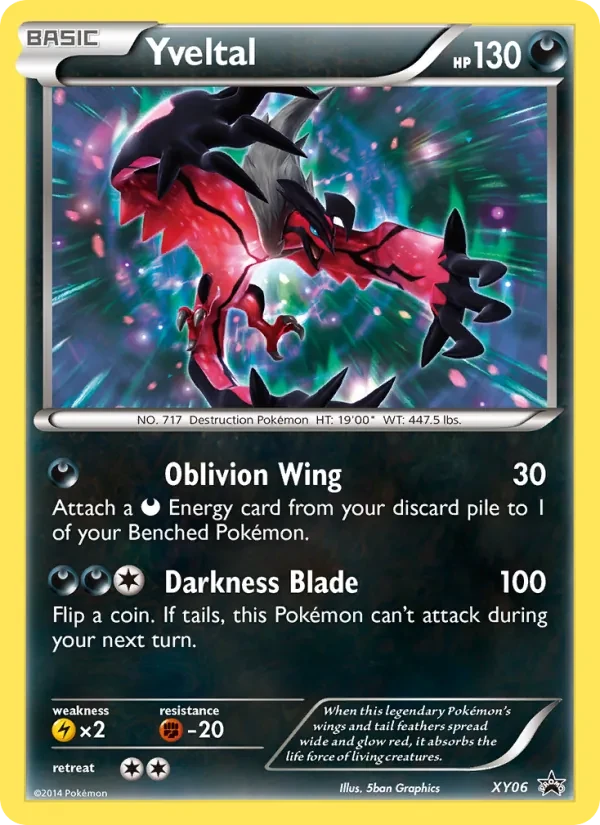 Yveltal XY06 XY Black Star Promos Pokémon Karte