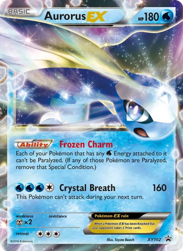 Aurorus EX XY102 XY Black Star Promos Pokémon card