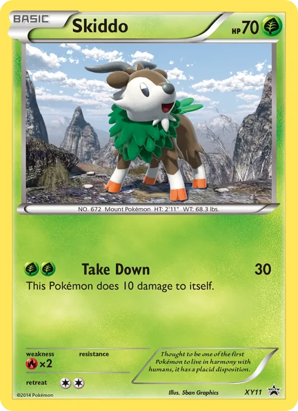 Skiddo XY11 XY Black Star Promos Pokémon Karte