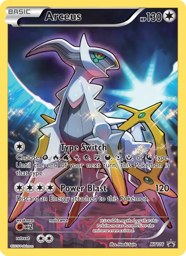 Arceus XY116 XY Black Star Promos Pokémon card