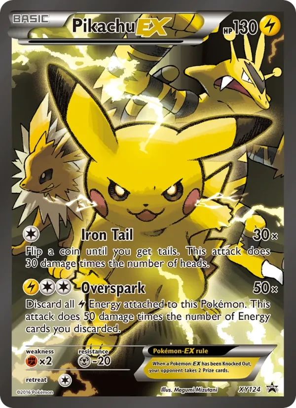 Pikachu EX XY124 XY Black Star Promos Pokémon card