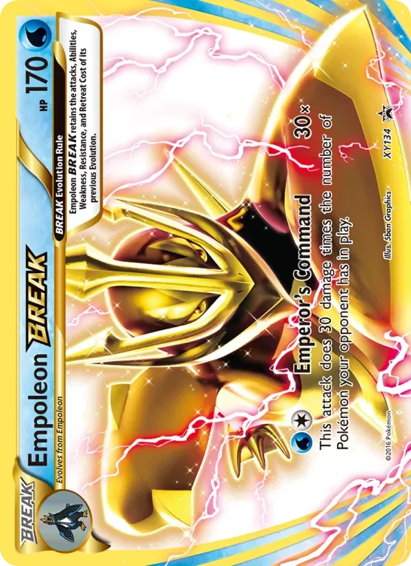 Empoleon BREAK XY134 XY Black Star Promos Pokémon card