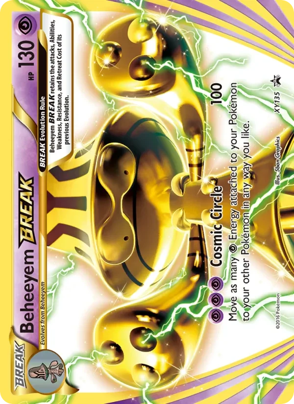 Beheeyem BREAK XY135 XY Black Star Promos Pokémon card