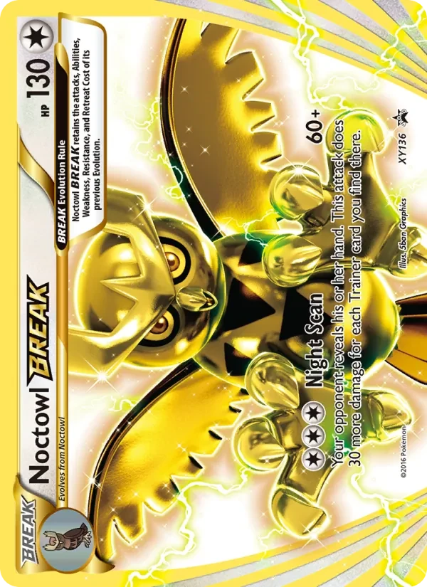 Carte Pokémon Noctowl BREAK XY136 XY Black Star Promos
