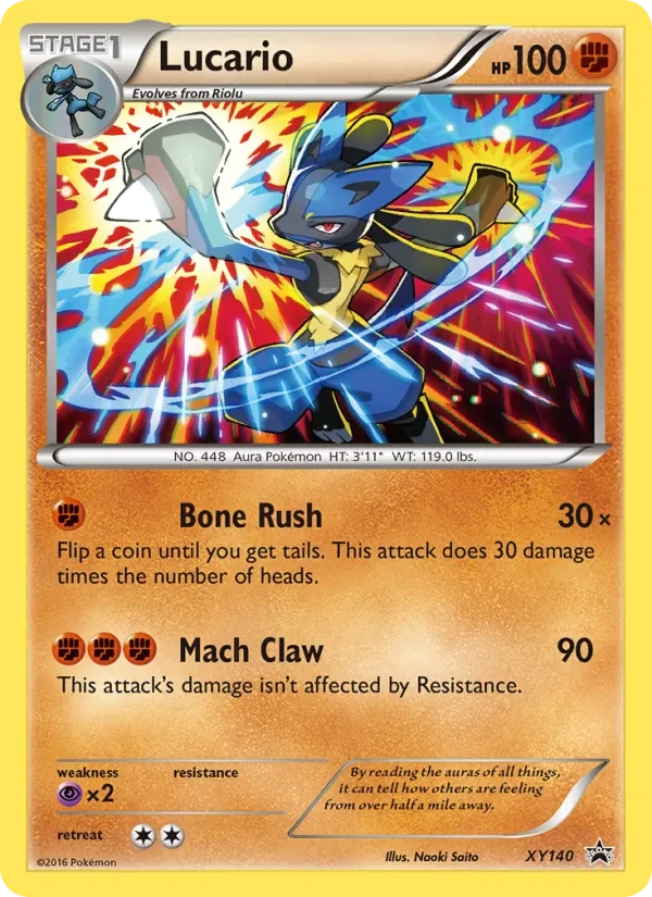 Lucario XY140 XY Black Star Promos Pokémon card