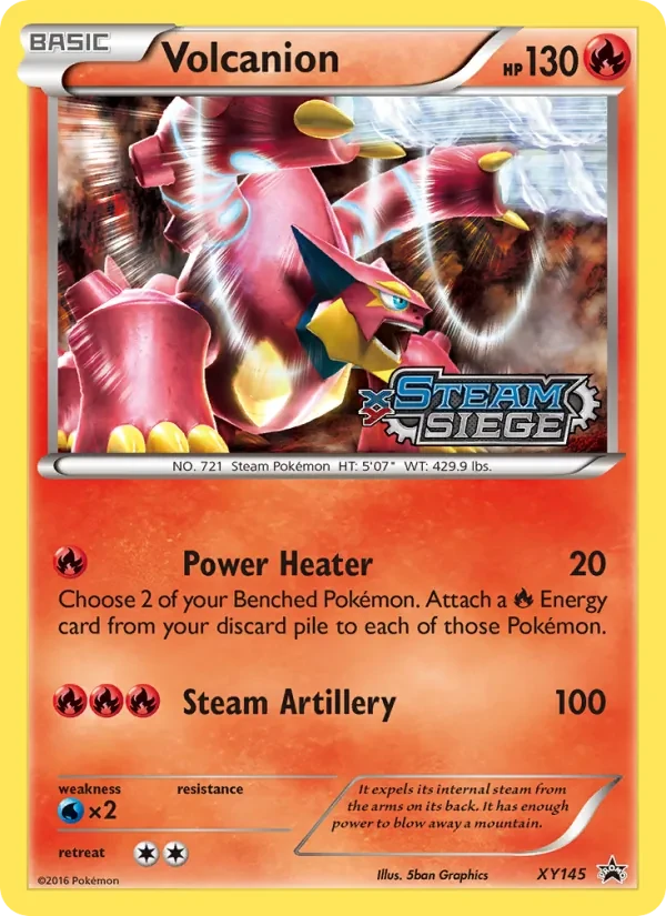 Volcanion XY145 XY Black Star Promos Pokémon card