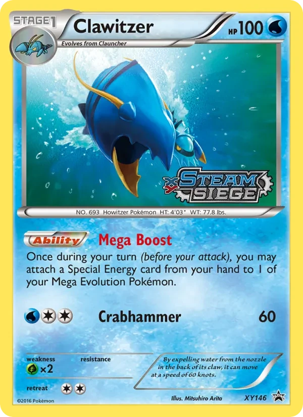 Clawitzer XY146 XY Black Star Promos Pokémon card