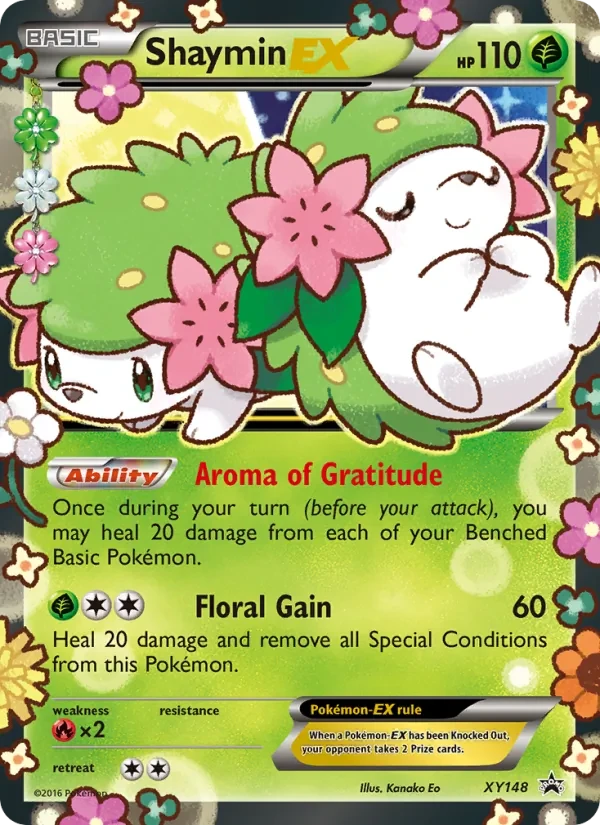 Carta Pokémon Shaymin EX XY148 XY Black Star Promos