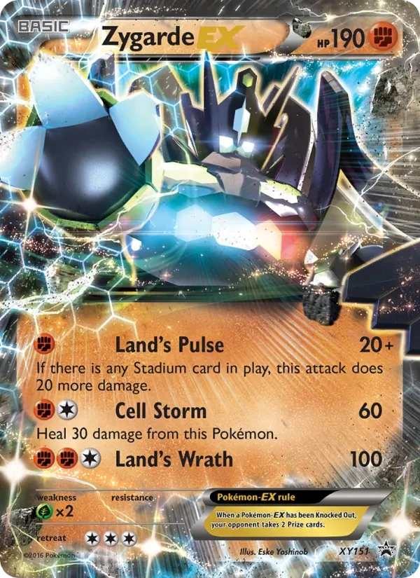Zygarde EX XY151 XY Black Star Promos Pokémon card