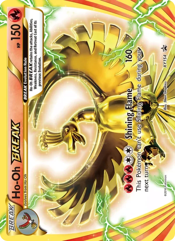 Carte Pokémon Ho-Oh BREAK XY154 XY Black Star Promos
