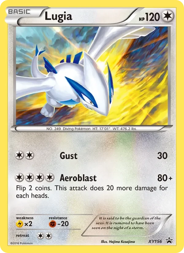 Carta Pokémon Lugia XY156 XY Black Star Promos
