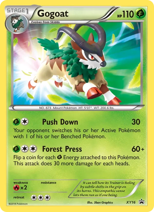 Gogoat XY16 XY Black Star Promos Pokémon card