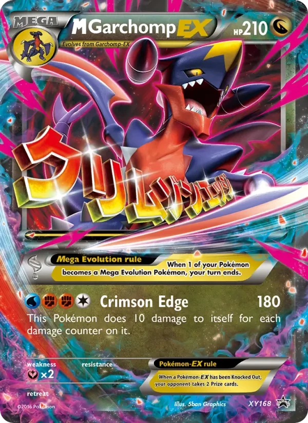 M Garchomp-EX XY168 XY Black Star Promos Pokémon card