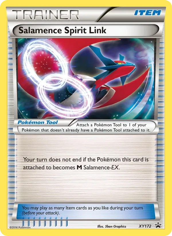 Salamence Spirit Link XY172 XY Black Star Promos Pokémon kaart