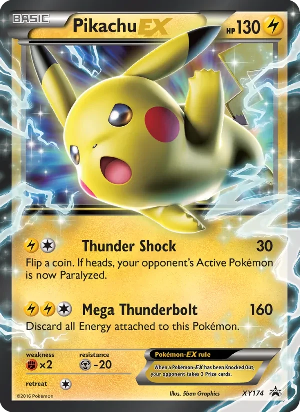 Pikachu-EX XY174 XY Black Star Promos Pokémon card