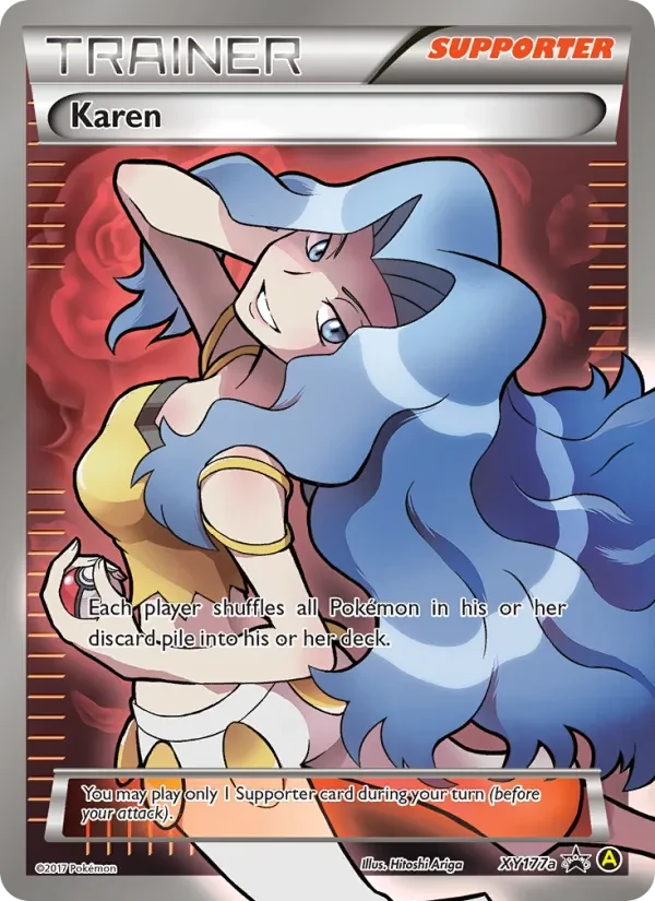 Karen XY177a XY Black Star Promos Pokémon Karte