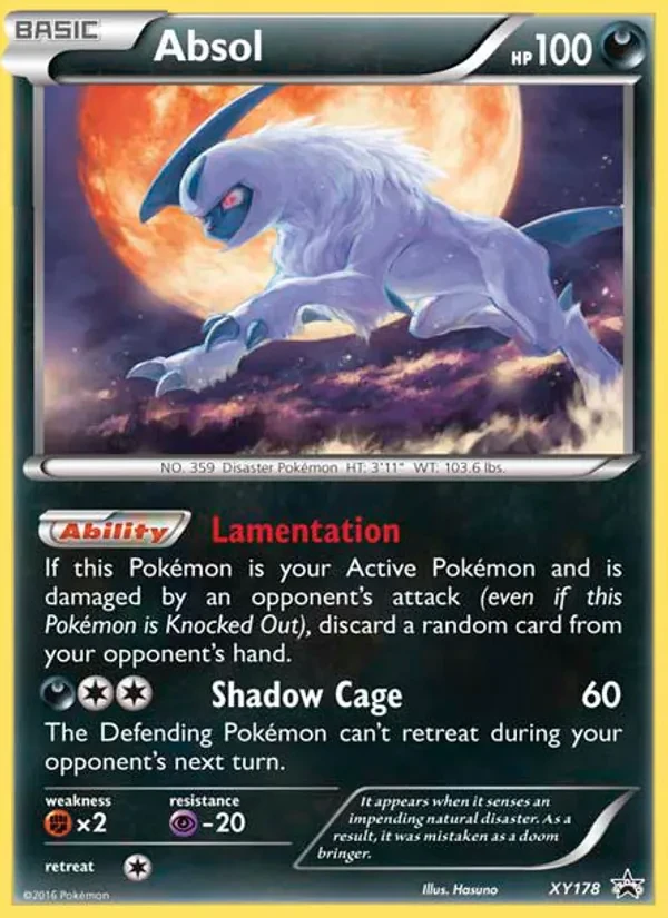 Absol XY178 XY Black Star Promos Pokémon card