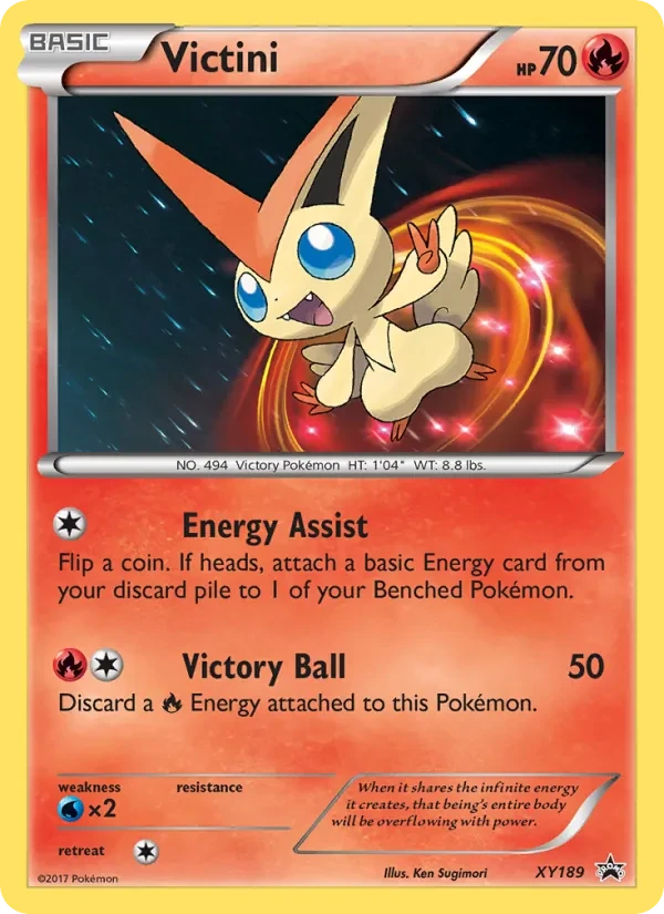 Victini XY189 XY Black Star Promos Pokémon card