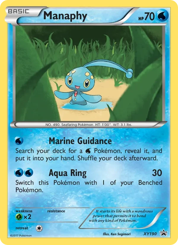 Manaphy XY190 XY Black Star Promos Pokémon Karte
