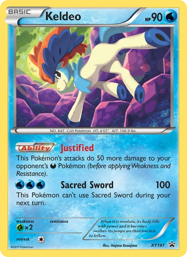 Keldeo XY191 XY Black Star Promos Pokémon card