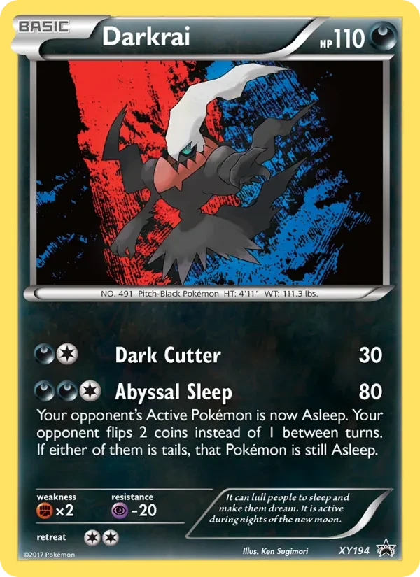 Darkrai XY194 XY Black Star Promos Pokémon card