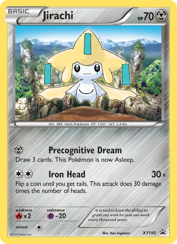 Jirachi XY195 XY Black Star Promos Pokémon Karte