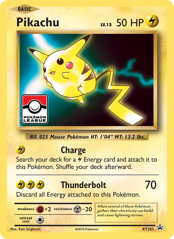 Pikachu XY202 XY Black Star Promos Pokémon card