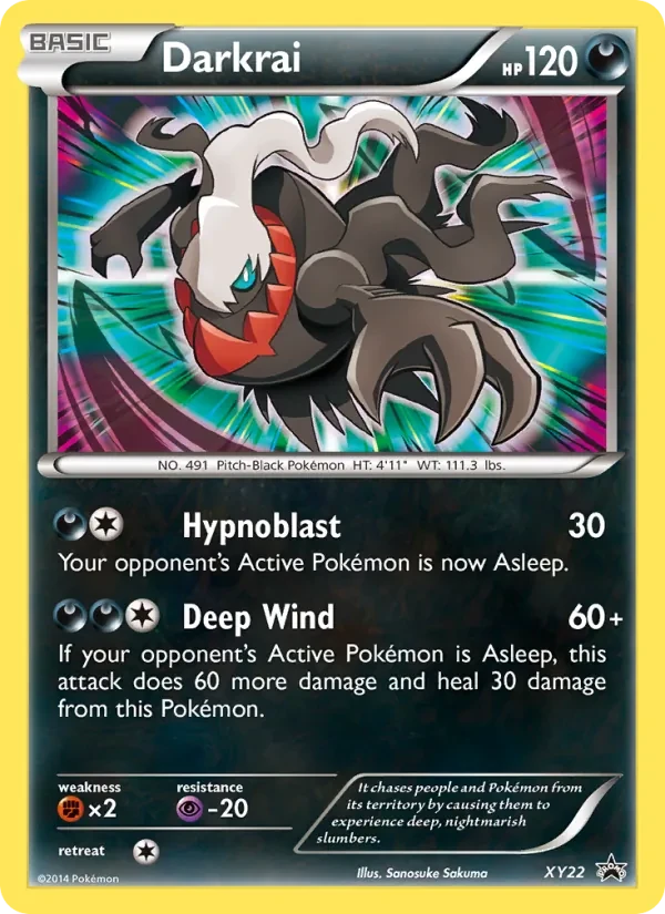 Darkrai XY22 XY Black Star Promos Pokémon card