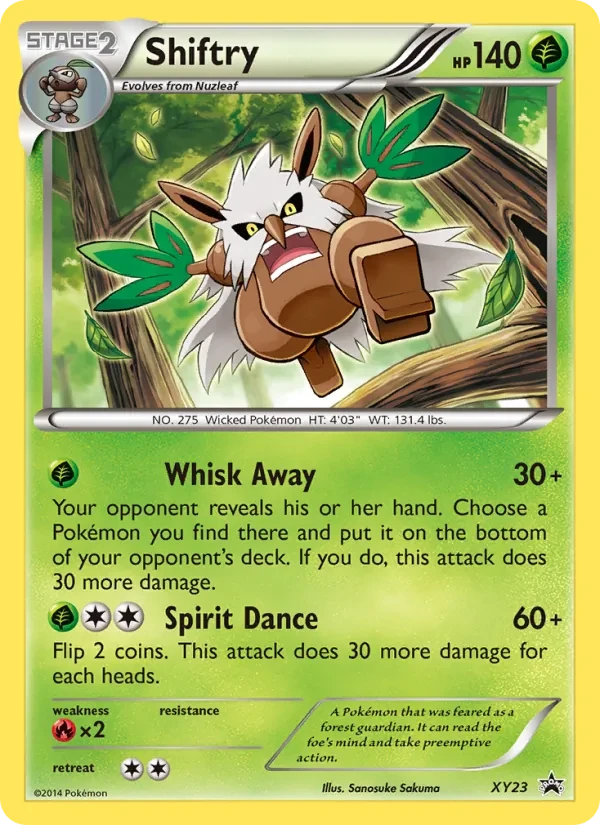 Shiftry XY23 XY Black Star Promos Pokémon card