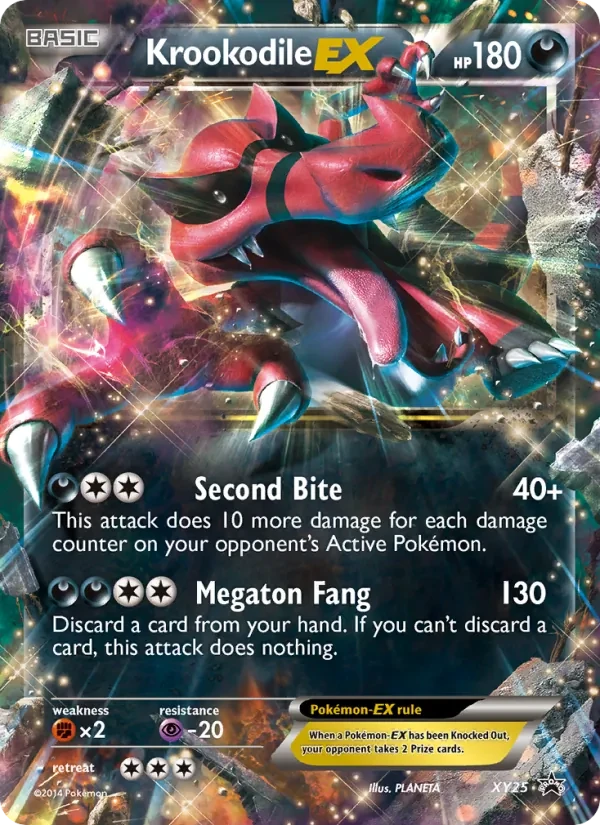 Krookodile EX XY25 XY Black Star Promos Pokémon Karte
