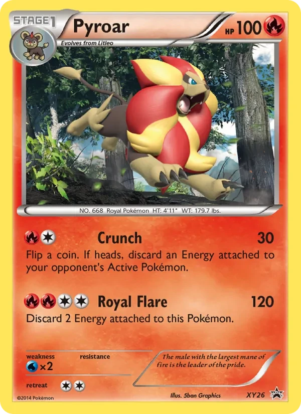 Pyroar XY26 XY Black Star Promos Pokémon card