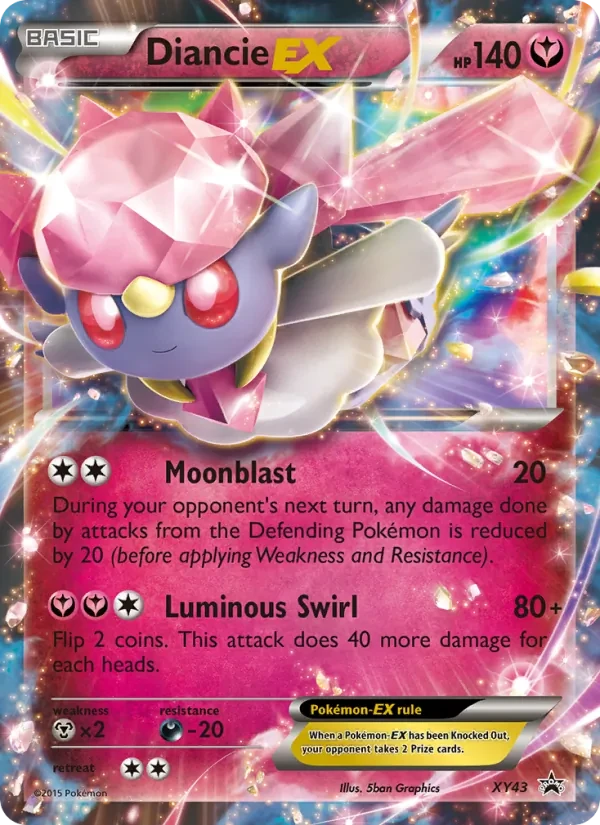 Carte Pokémon Diancie EX XY43 XY Black Star Promos