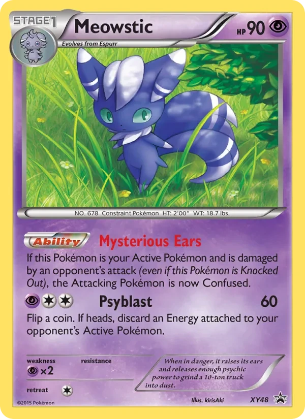 Meowstic XY48 XY Black Star Promos Pokémon Karte