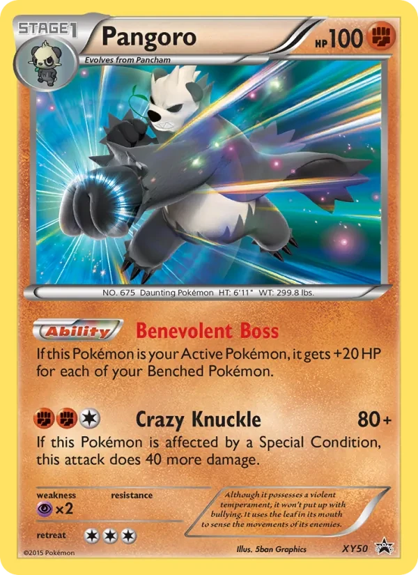 Pangoro XY50 XY Black Star Promos Pokémon card